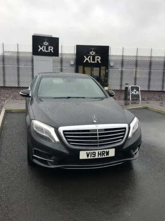About Code E Cars Chauffeur Service parked Mercedes S Class at XLR
